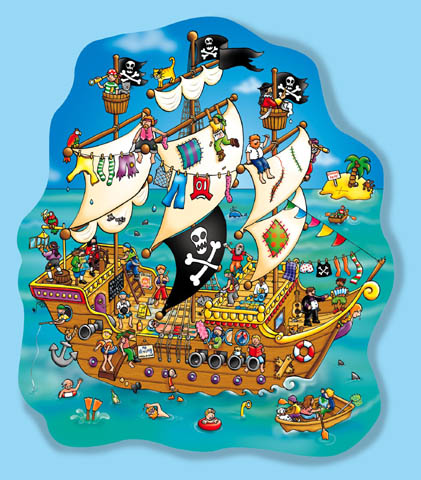 Χάρτινο puzzle – «Το καράβι των πειρατών»