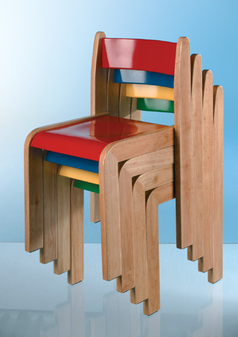 Σετ από 2 χρωματιστές καρέκλες ΤΟΜ, ύψους 38cm